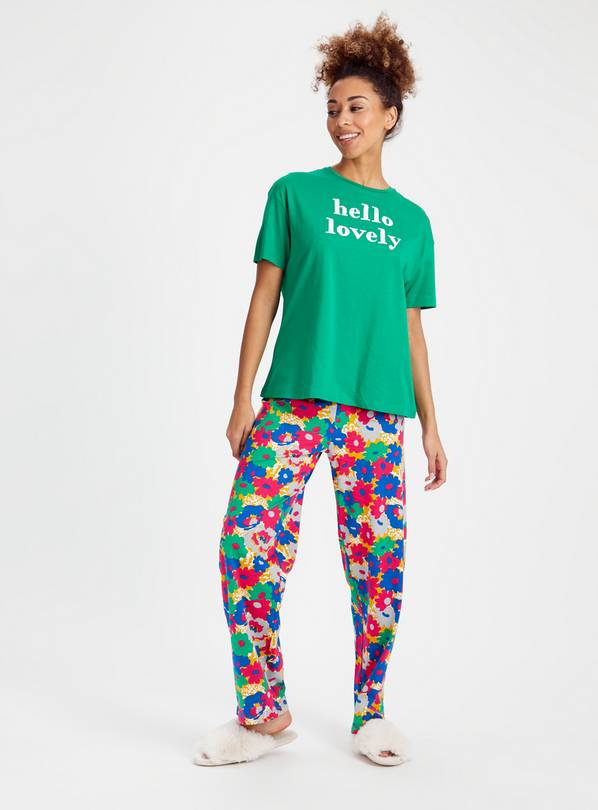 Buy Hello Lovely Green Floral Pyjamas 20 Pyjamas Tu