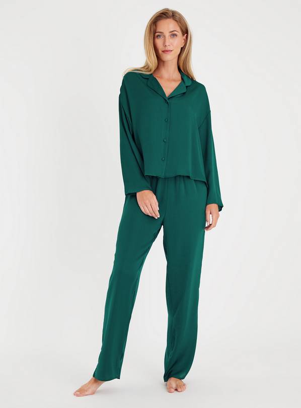 Buy Green Satin Traditional Pyjamas 20 Pyjamas Tu