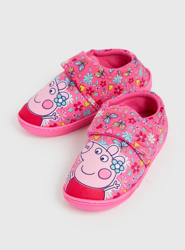 Buy Pink Peppa Pig Floral Slippers 4 5 Infant Slippers Tu