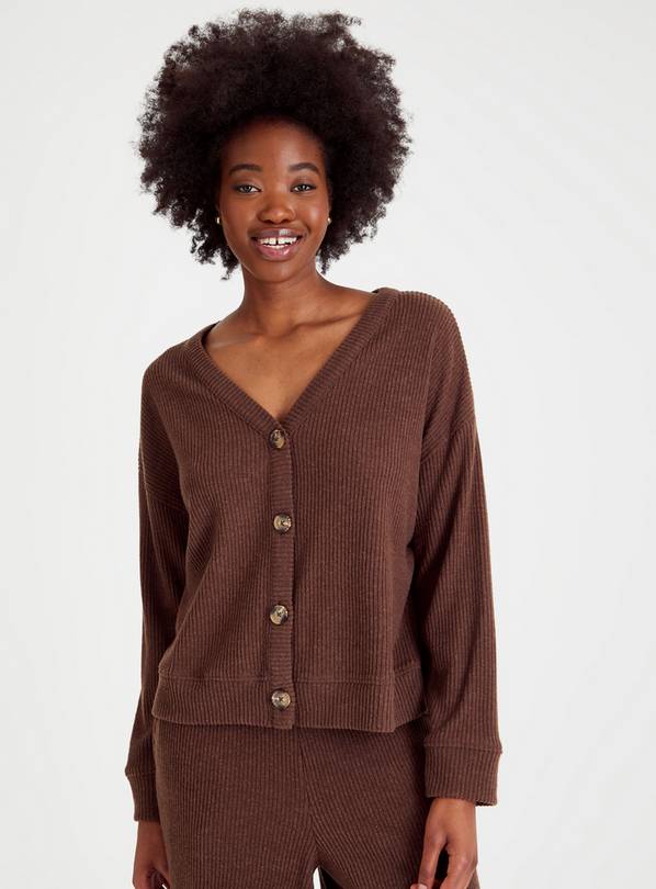 Womens brown hot sale cardigan