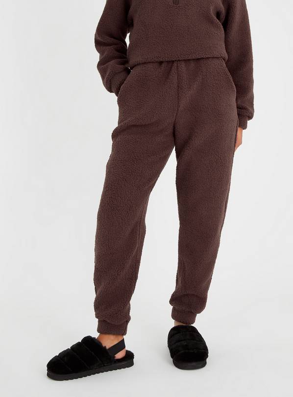 Influence Plus joggers co-ord in chocolate brown