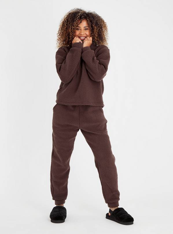 Buy Brown Teddy Fleece Pyjamas 16, Pyjamas