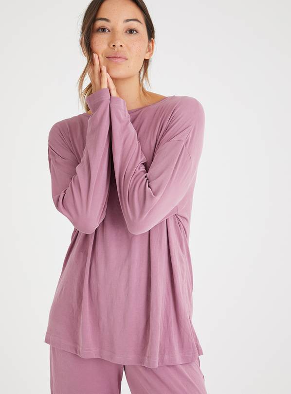 Purple Textured Long Pyjamas 10