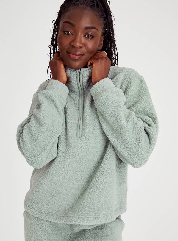 Sage Green Teddy Coord Lounge Fleece 10