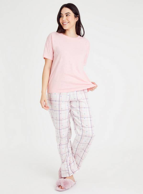 Buy Pink Star Checked Pyjamas 18 | Pyjamas | Argos