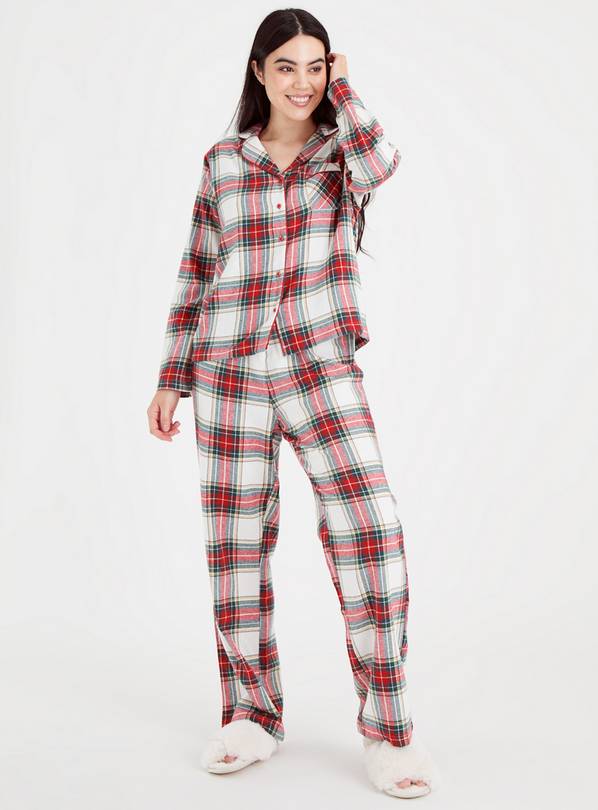 Ladies discount checked pyjamas