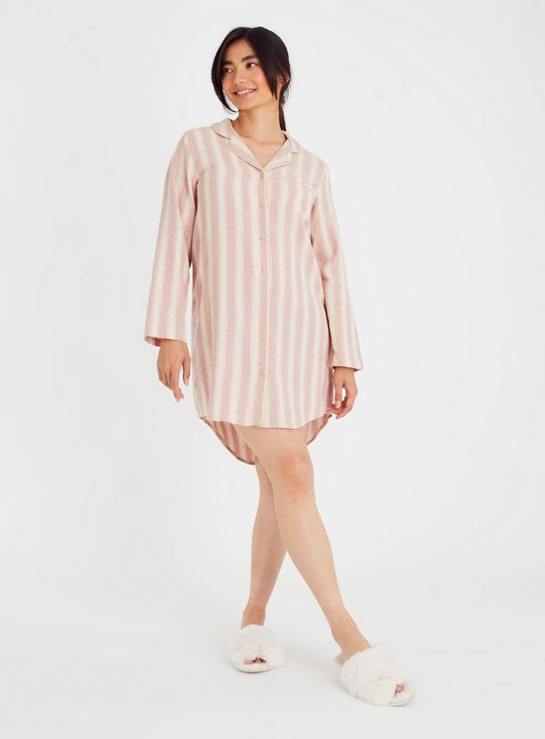 Pink and discount white striped nightshirt