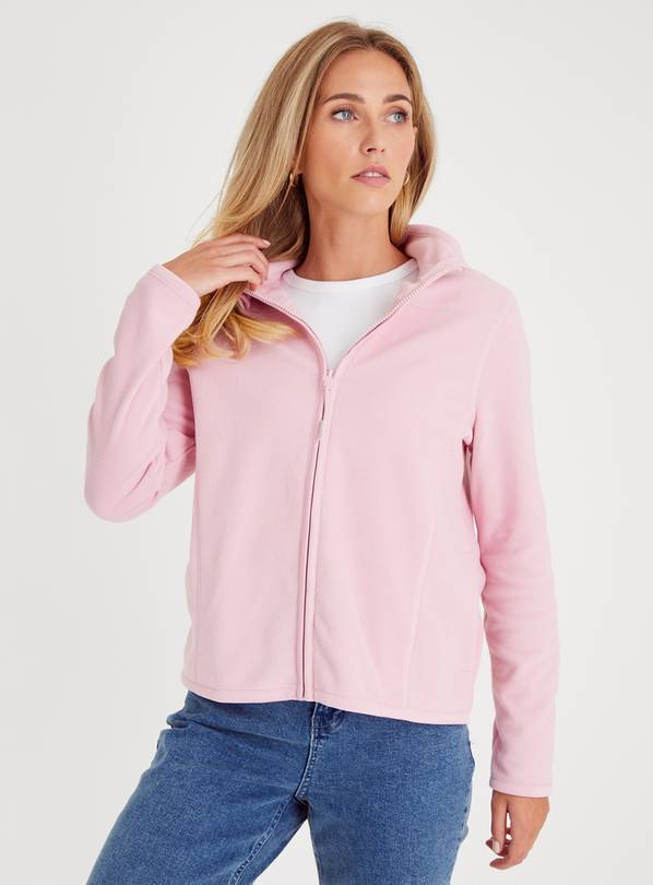 Buy Pink Microfleece Zip-Through 26 | Hoodies and sweatshirts | Argos
