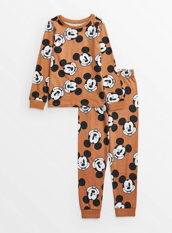 Disney Tan Mickey Mouse Pyjamas 1.5-2 years