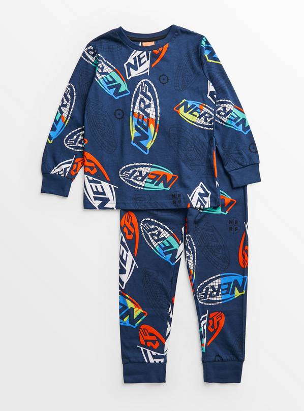 Buy Nerf Navy Graphic Pyjamas 9 10 years Pyjamas Argos