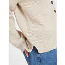 Buy Oatmeal Ribbed Merino Wool Cardigan 24 | Cardigans | Tu