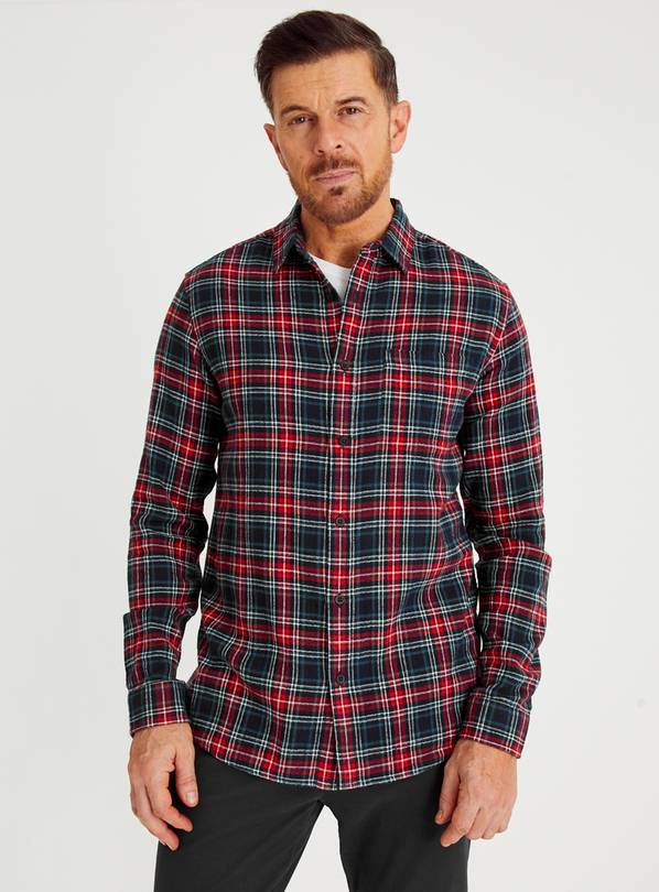 Buy Navy & Red Check Shirt L | Shirts | Tu