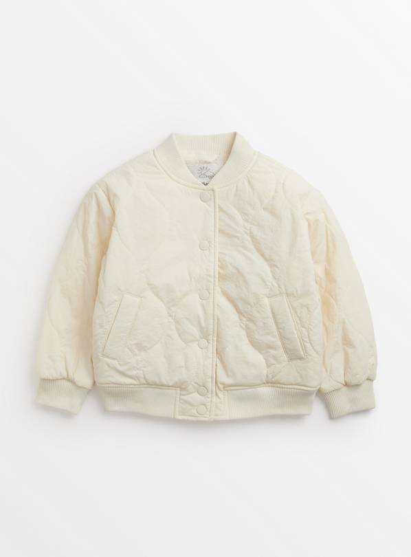 Cream Quilted Bomber Jacket 5-6 years