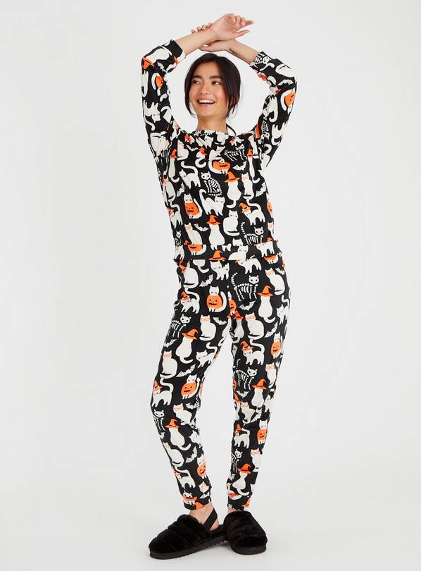 Buy Women's Mini Me Halloween Cat Slinky Fleece Pyjamas 12 Pyjamas