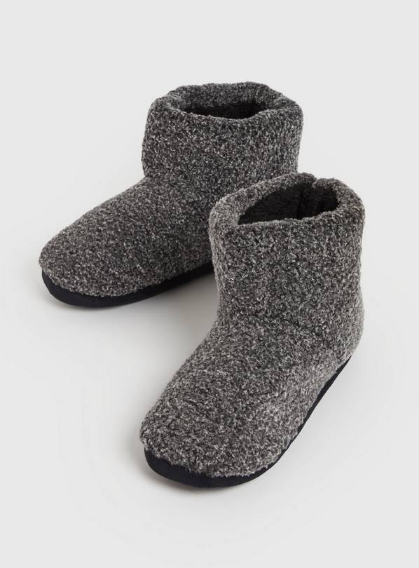 Buy Grey Borg Mens Slipper Boots S Slippers Tu