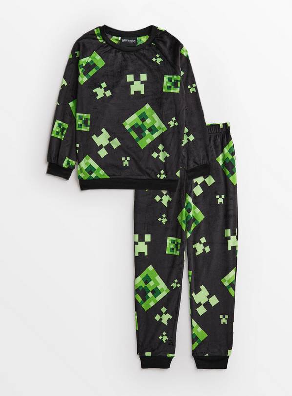 Buy Minecraft Black Creeper Pyjamas 7 8 years Pyjamas Tu