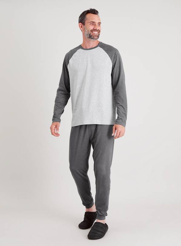 Grey Raglan Pyjamas M