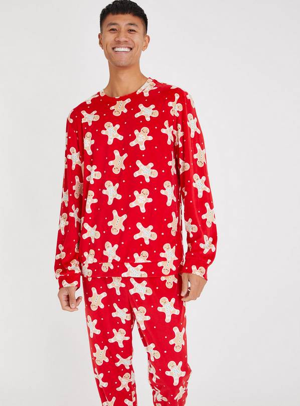 Men's Christmas Family Dressing Gingerbread Pyjamas XS