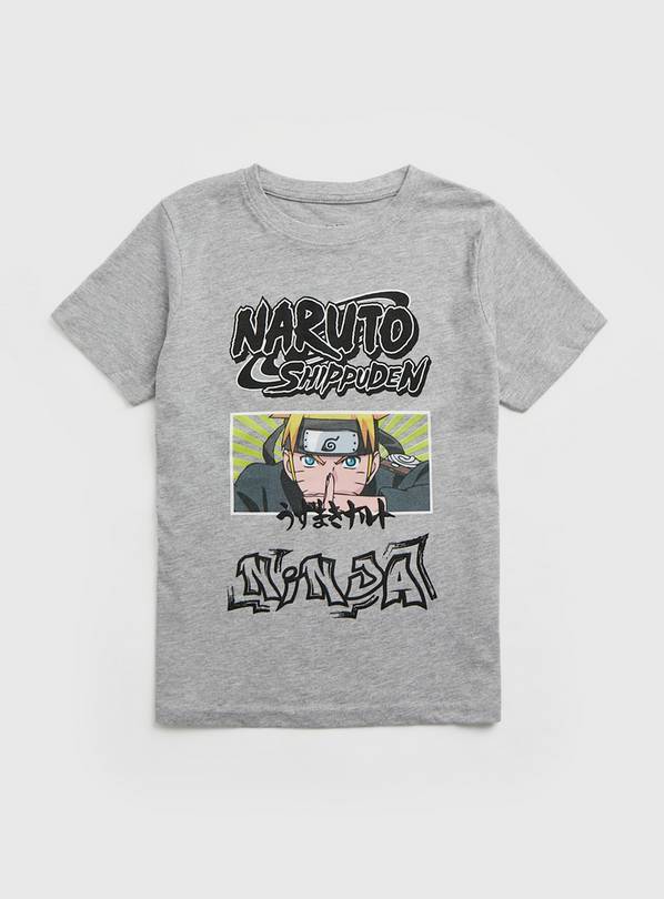 Buy Naruto Grey T Shirt 8 years T shirts and shirts Argos