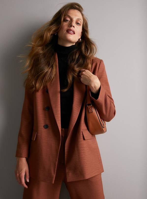 Rust colored womens on sale blazer