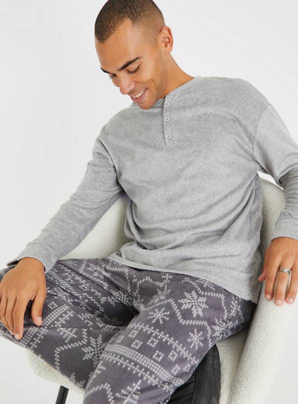 Mens discount fluffy pyjamas