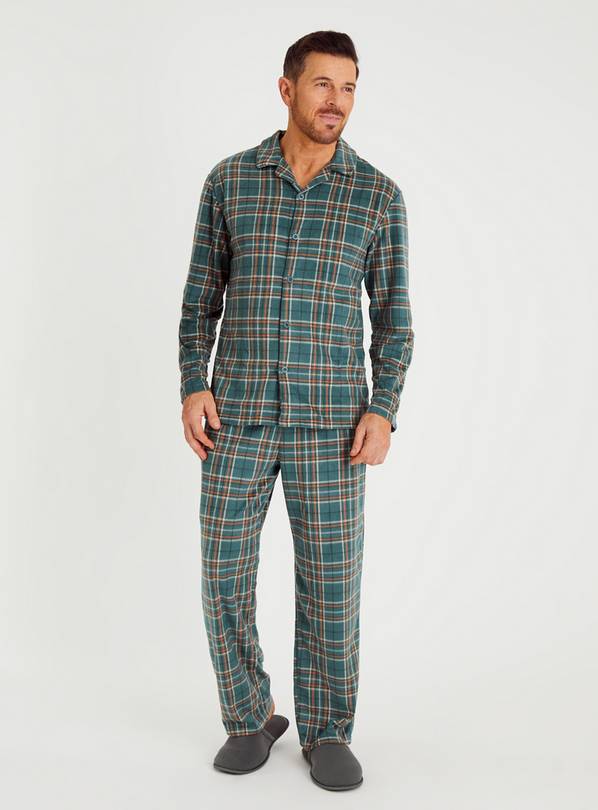 Green discount check pyjamas