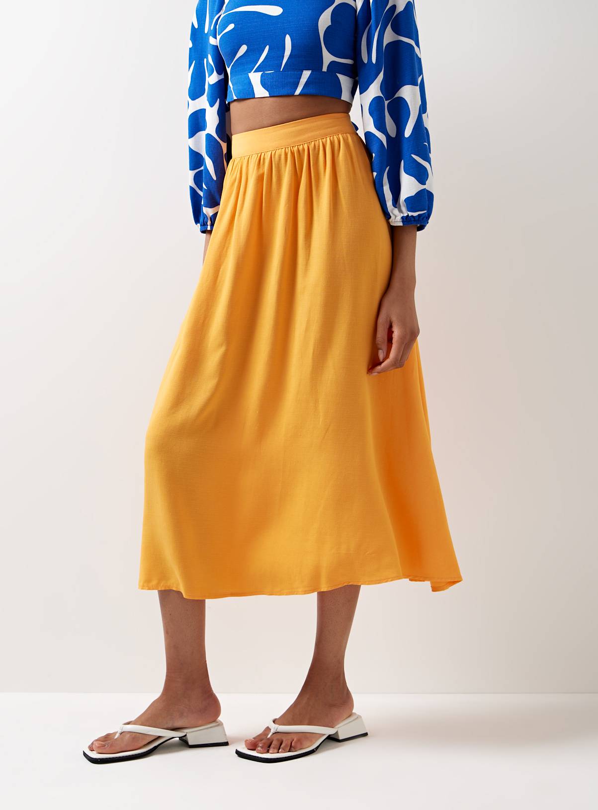 For All The Love Linen Volume Midi Coord Skirt 16 - Image 1