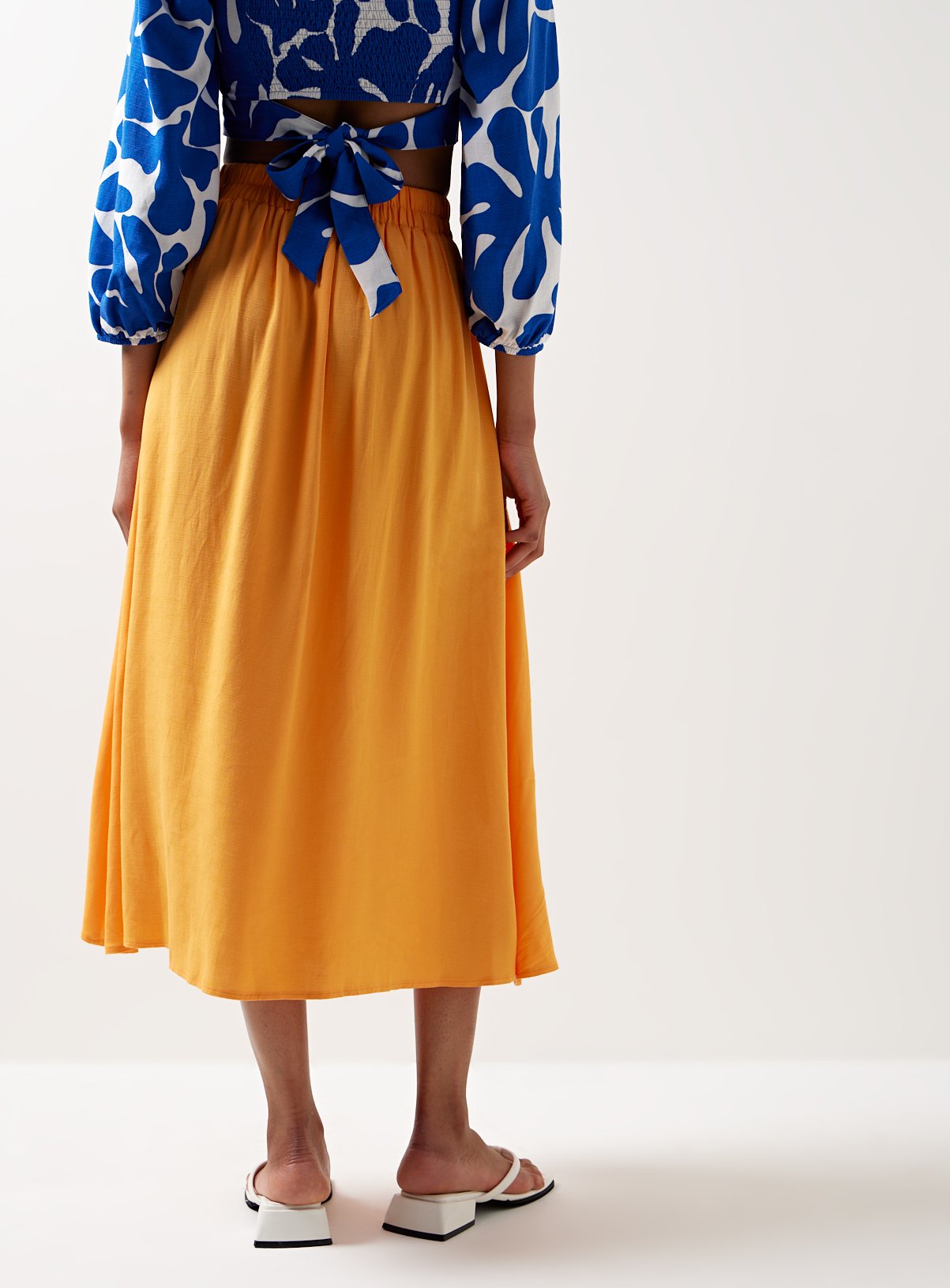 For All The Love Linen Volume Midi Coord Skirt 16 - Image 3 thumbnail