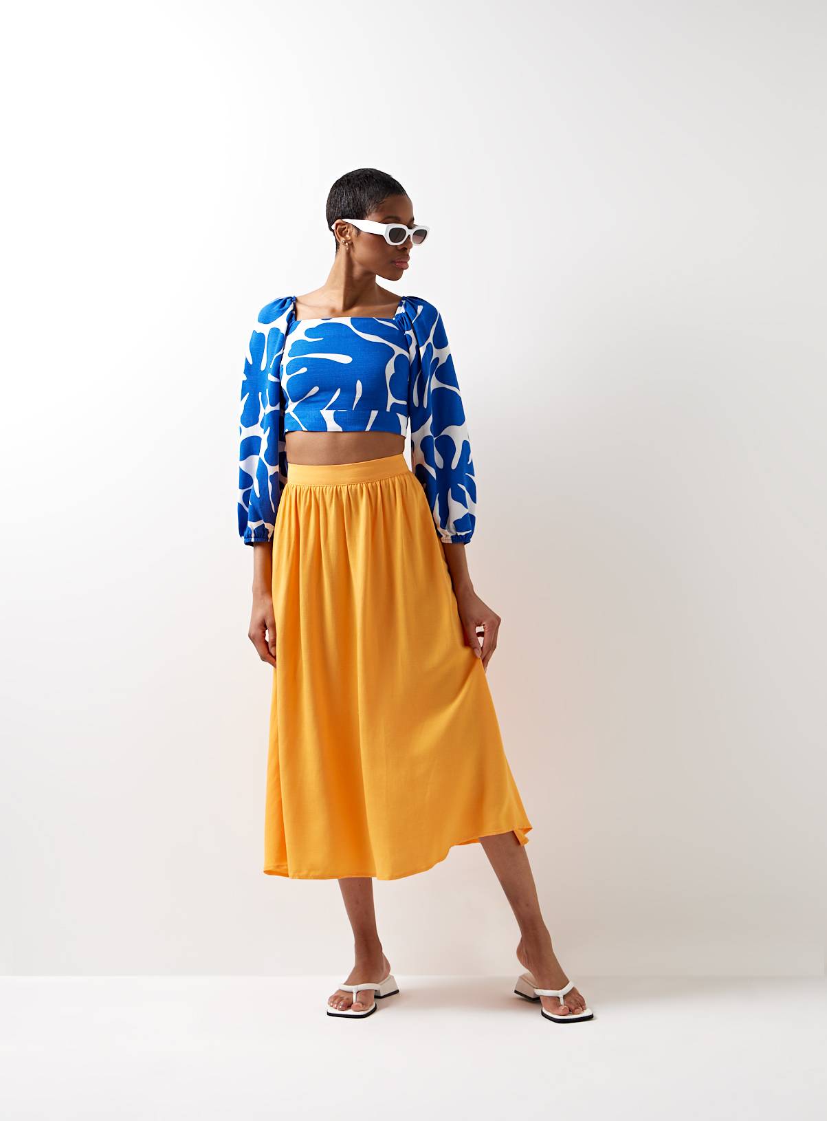 For All The Love Linen Volume Midi Coord Skirt 16 - Image 5