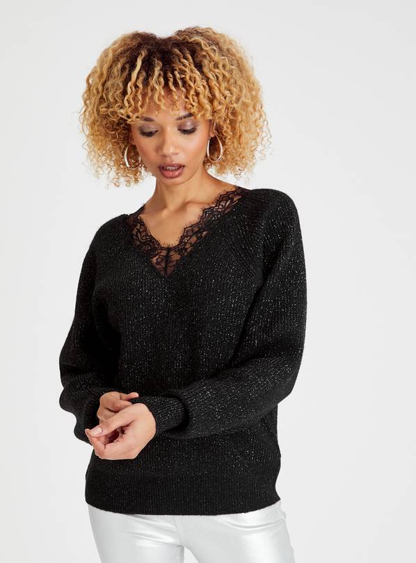 Lace on sale trim jumper