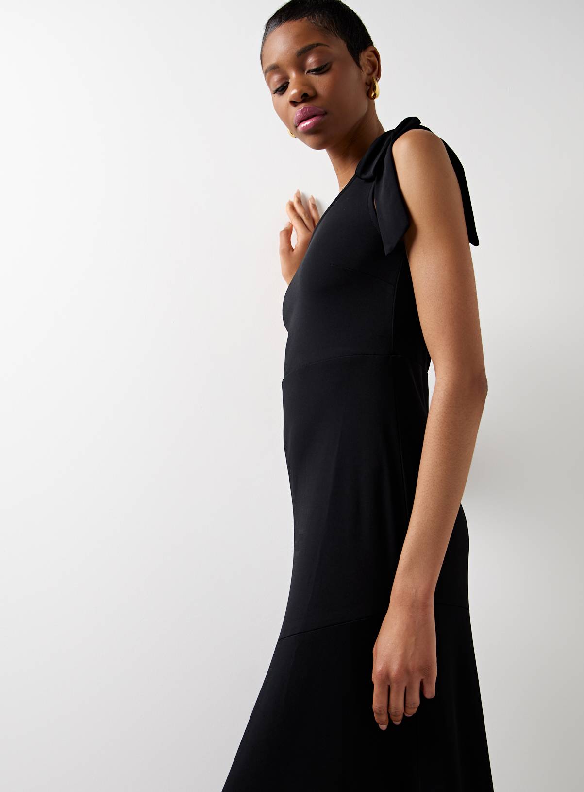 For All The Love Fluted One Shoulder Midaxi Dress 8 - Image 5
