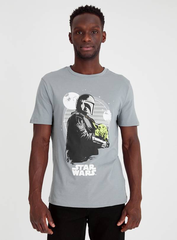 Star Wars Grey Mandalorian T-Shirt XXL