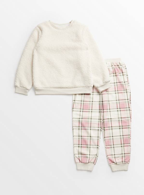 Baby girl checked online pyjamas