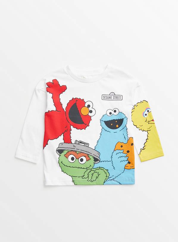 Sesame Street Cream Character Graphic T-Shirt 1-1.5 years