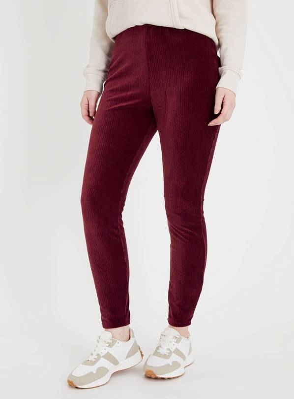 Buy Red Corduroy Leggings 18, Leggings