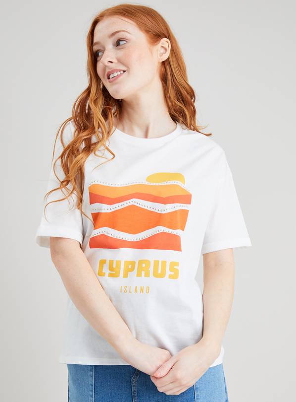 orange and white shirt womens