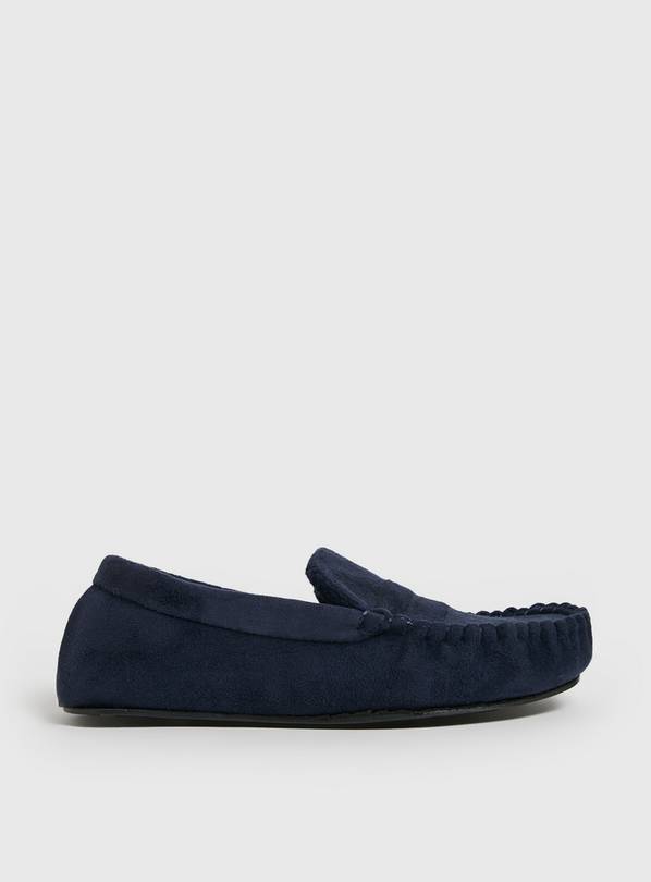 Navy Moccasin Slippers  9