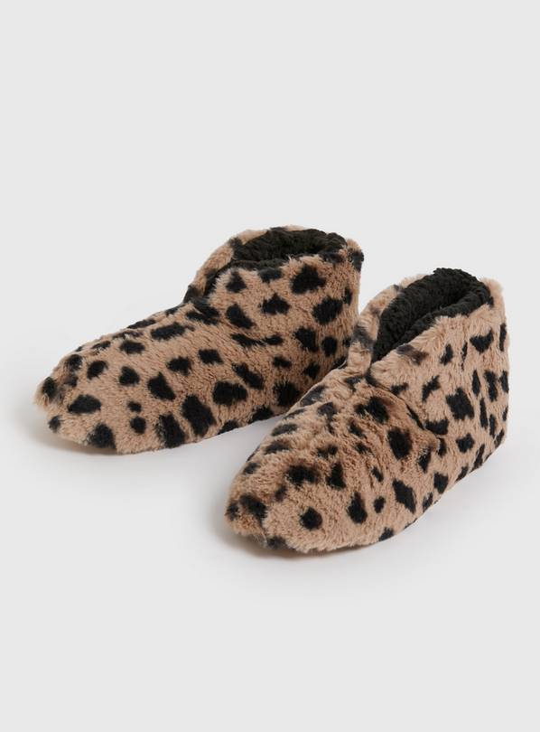 Buy Leopard Print Slipper Boots L Slippers Tu