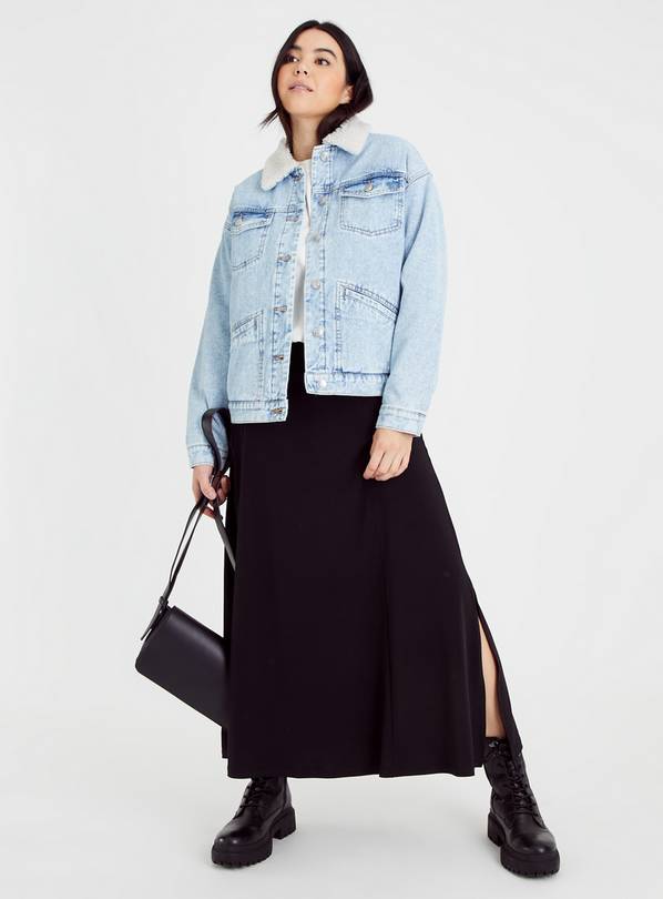 H and m 2024 black denim jacket