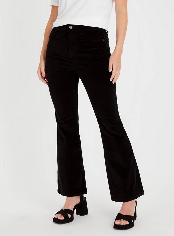 Black Cord Kickflare Trousers 22