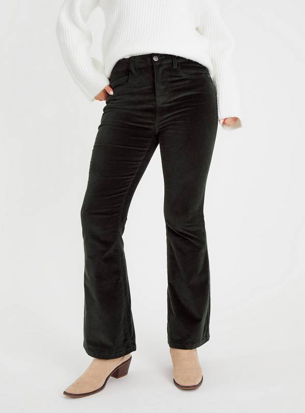 Buy Black Kick Flare Trousers 10S, Trousers