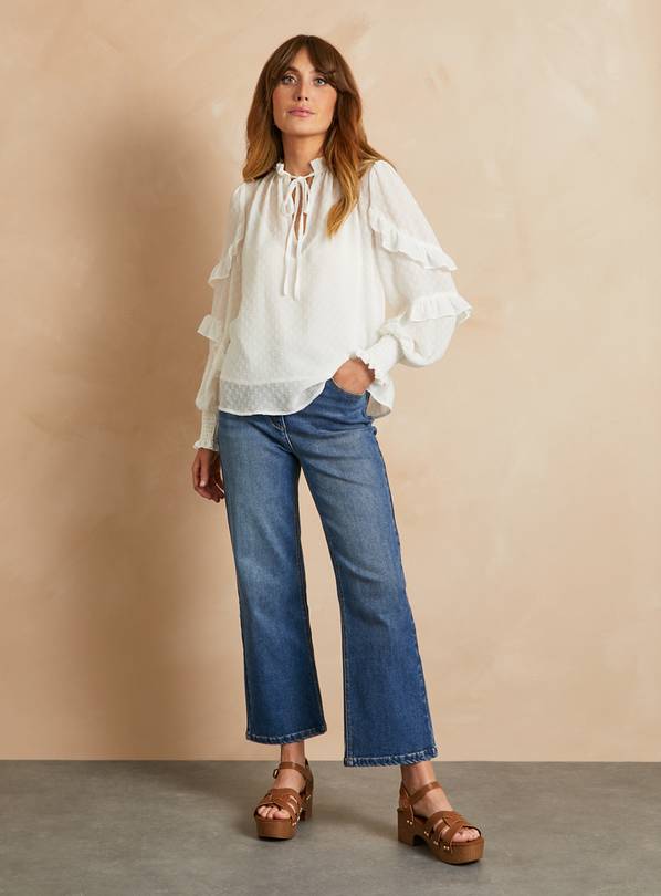 EVERBELLE Indigo Cropped Bootcut Jeans 6