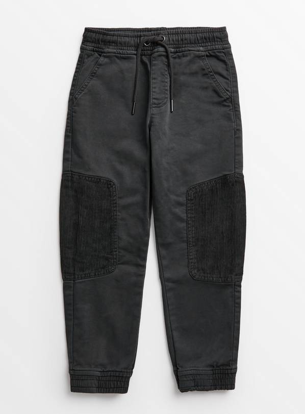 Black Cord Patch Joggers 10 years