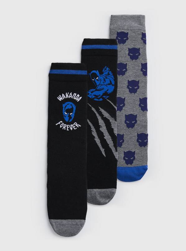 Buy Marvel Black Panther Socks 3 Pack 9-12, Socks