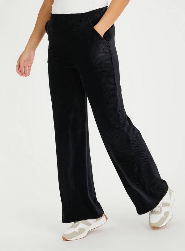 Womens black best sale cord trousers