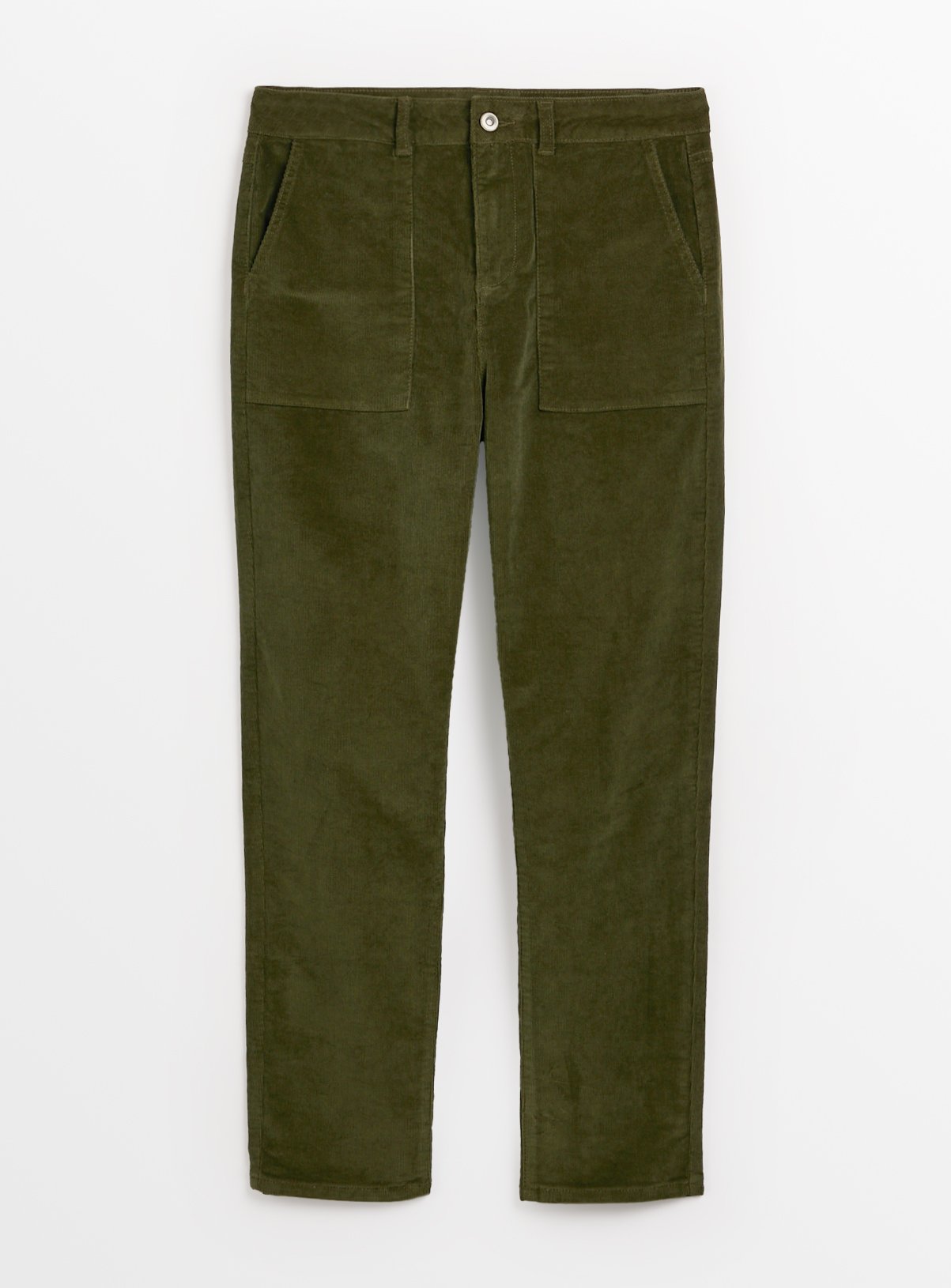 Khaki Cord Tapered Leg Cargo Trousers 10 - Image 3 thumbnail