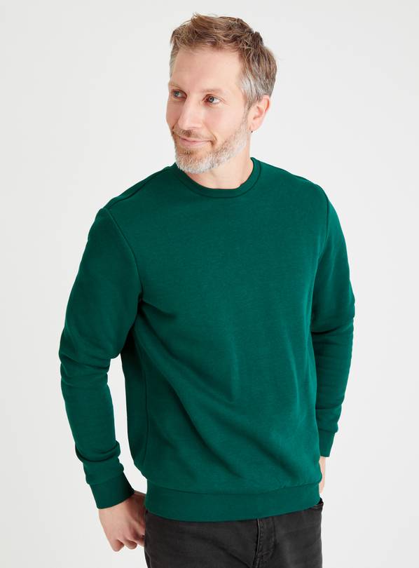 Buy Green Crew Neck Sweatshirt S | Sweatshirts and hoodies | Tu