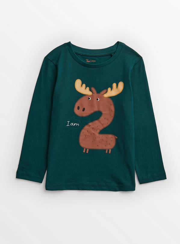 Green Moose I Am 2 T-Shirt 1.5-2 years