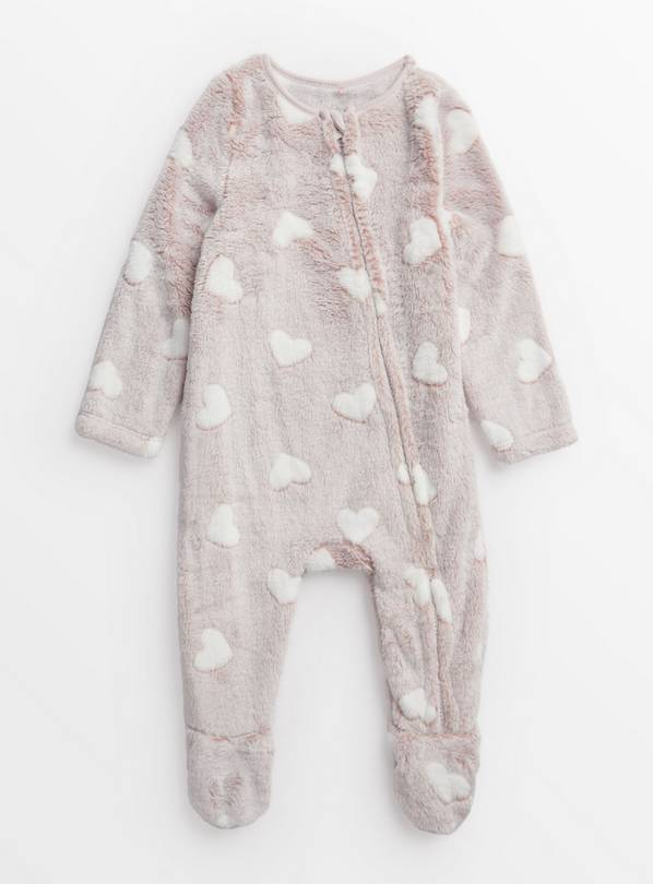 Baby girl hot sale fleece sleepsuits