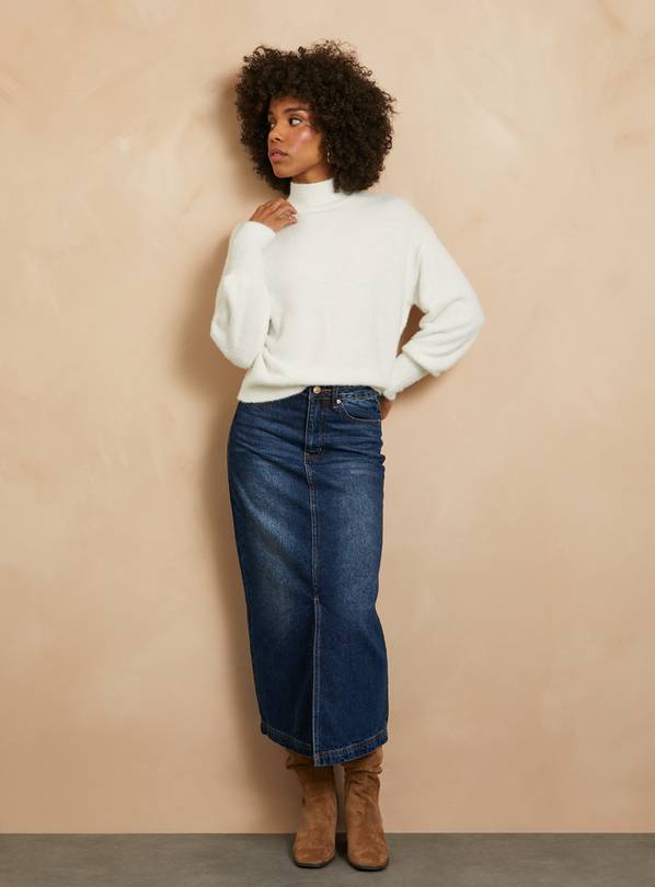 Fluffy cream clearance jumper